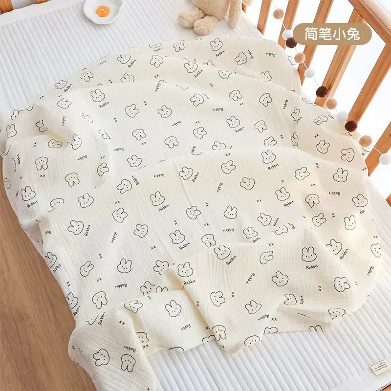 Newborn Baby Cotton Blanket Summer Bedding Babies Stuff  Throw Blanket Muslin Squares Receiving Blanket