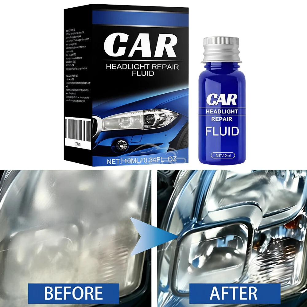 Car Headlight Scratch Repair fog Remover 10/30/50ml Light Cleaner Automotive Restoration Kit Polishing Cleaning Maintenance tool