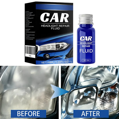 Car Headlight Scratch Repair fog Remover 10/30/50ml Light Cleaner Automotive Restoration Kit Polishing Cleaning Maintenance tool
