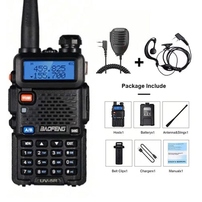 Baofeng UV-5R USB Lange Afstand Dual Band Ham Amateur Met Vhf Uhf Fm CB 128CH 2200mAh Portable Handheld Long Range Two Way Radio