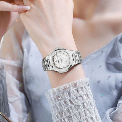 POEDAGAR Top Exquisite Women's Wristwatch Waterproof Luminous Date Fashion Ladies Watches Stainless Steel Quartz Watch For Woman