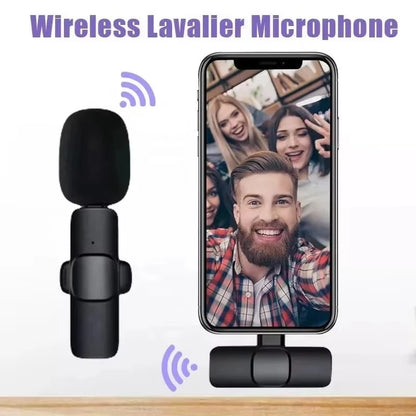 Wireless Lavalier Microphone for iOS/Type-C with Noise Reduction and Hall Effect-Wireless Lavalier Microphone for Livestreams