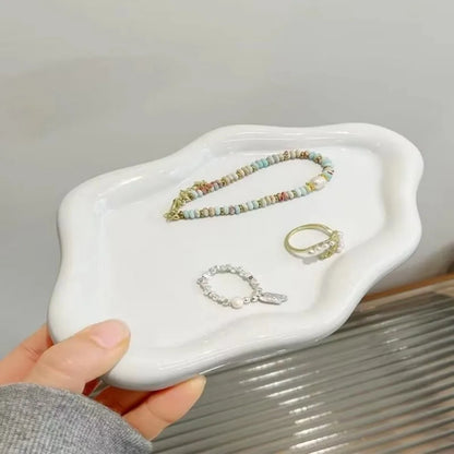 Creative Plastic Jewelry Tray Mini Cloud Shape Storage Plate Jewelry Display Plate Watches/Keys Storage