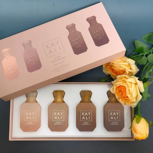 KAYALI Unisex Perfume Set 4*30ml Long Lasting Fresh Elegant Freedom Musk Floral Natural Fragrance Four Scents Musk Obsessions