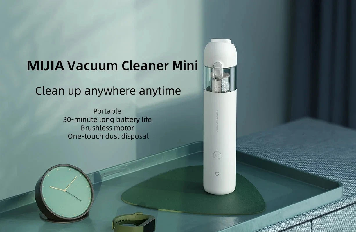 Original MIJIA Portable Handheld Vacuum Cleaner For Home Car Mini Wireless Dust Catcher Collector 13000PA Cyclone Suction