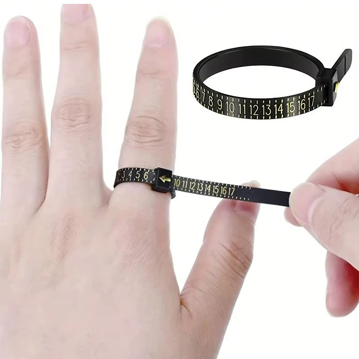 1PC Ring Size Measuring Instrument for Male And Female Accurate Finger Size Measurement Ring Measuring Tool
