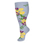 2XL-4XL Plus Size Compression Socks for Women Men 20-30 MMHg Wide Calf Extra Large Knee High Flight Sock for Circulation Support