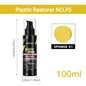 Car Plastic Leather Restorer Spray Polish Cleaner Coating Agent Back To Black More Gloss Car Cleaning Products P5