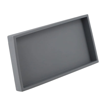 Bathroom Counter Tray Silicone Bathroom Vanity Tray Soap Dispenser Tray Countertop Storage For Dressing Tables