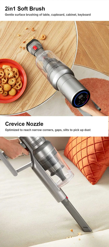 Handheld Cordless Wireless Vacuum Cleaner Liectroux I10, 27000PA, Smart Dust Detection, Big Touch Screen, Auto Speed