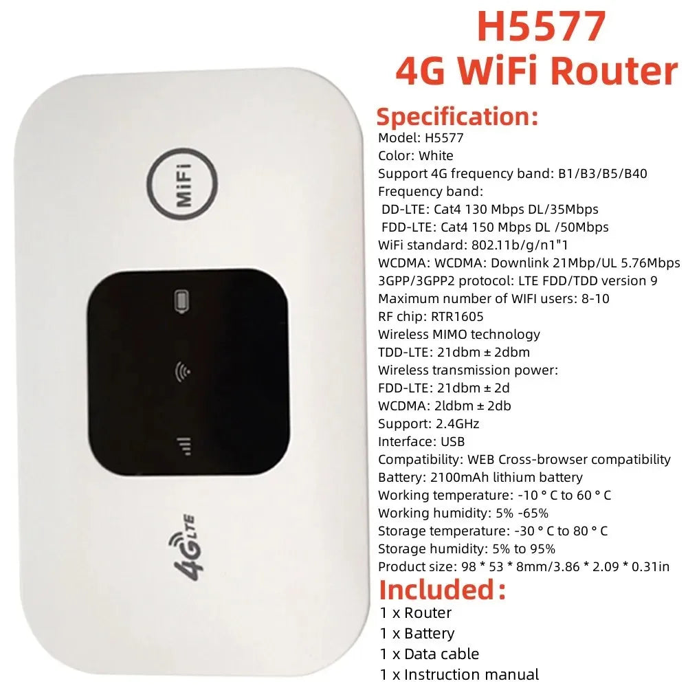 150Mbps 4G Lte Wifi Router Wireless Portable Unlock Modem Mini Pocket Wifi Router Mobile Hotspot With Sim Card Slot Repeater