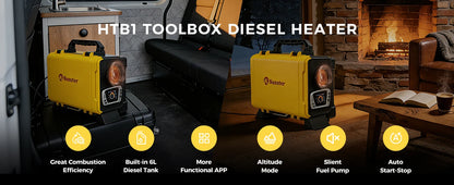 8KW 12V 220V Portable Diesel Air Heater With Bluetooth APP Auto Thermostat&Upgrade Internal Loop Parking heater for RV Camper