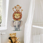 Cute Forest Animals Wall Stickers for Kids Rooms Children Boys Girls Baby Room Decoration Nursery Wallpaper Vinyl Elephant Lion