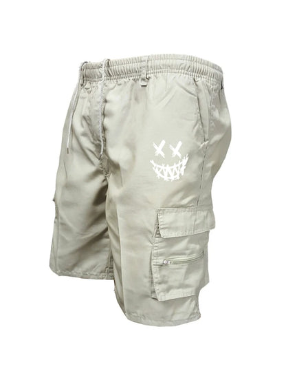 American Flag Printed Cargo Shorts Independence Day Eagle Shorts Summer Cargo Work Camping Multi-pocket Short Pants Streetwear