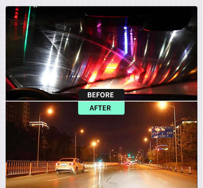 Glass Film Remover Car Glass Polishing Compound Windshield Cleaner Film Coating Oil Paste Film Emoval Cream Stains Auto Detail