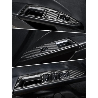 Fit for Ford Fusion Mondeo 2013–2019 Carbon Fiber Style ABS Interior Panel Cover Trim Stickers Car Decor Accessories