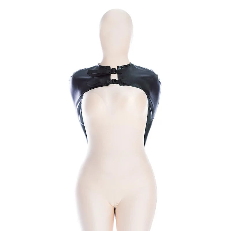 Sexy Charm Adult Rave Lingerie with Fetish Dog Hood Chest Harness Single Glove Arm Binder for Couple BDSM Body Bondage Clothing