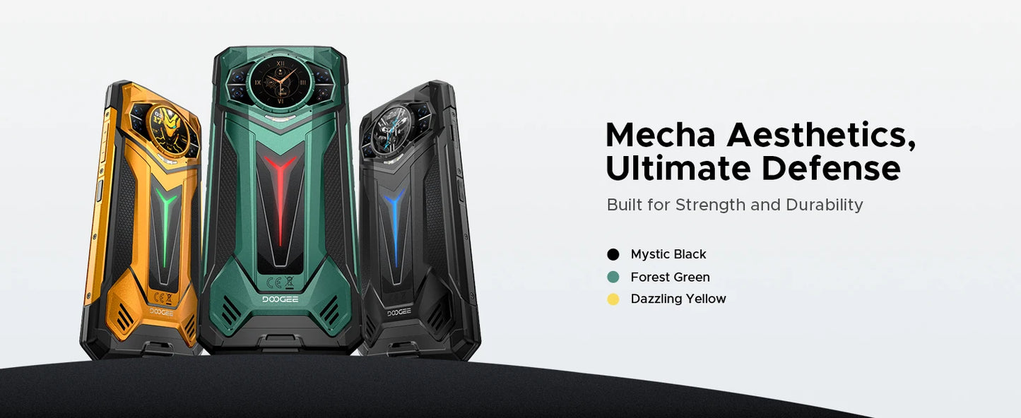DOOGEE S200 Ultra 5G Rugged Phone 48GB+1TB 6.72'' 120Hz Display 11000mAh Battery 66W NFC Dimensity 7400 Android 15 Smartphone