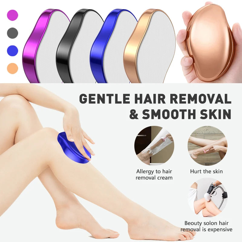 Portable Epilator Crystal Hair Eraser for Women and Men Painless Exfoliation Hair Removal Reusable Body Beauty Depilation Tools