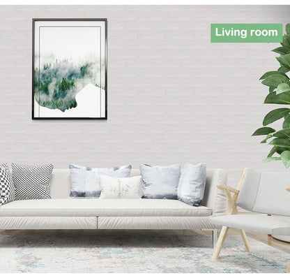 Black Brick Pattern Wallpaper Thick Waterproof and Moisture-Proof Living Room Bedroom Decorative Sticker Self-Adhesive