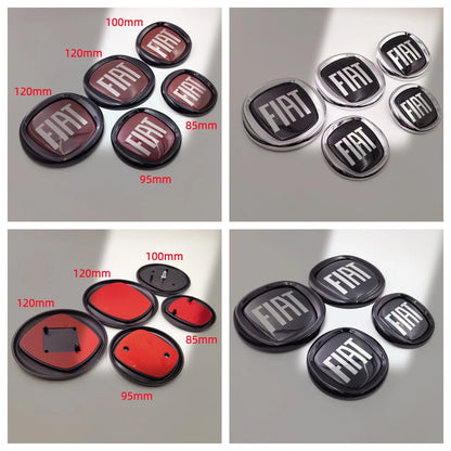 8.5/9.5/10/12cm 85/95/100/120mm car Emblem for FIAT Car Hood Front Rear Badge 2/3/4-Pin Emblem