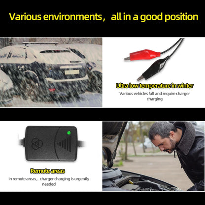 12V 1300Ma Universal Smart Battery Charger Rechargeable for Sealed Lead Acidc Per Car Truck Motorcycle Rechargeable EU US Plug