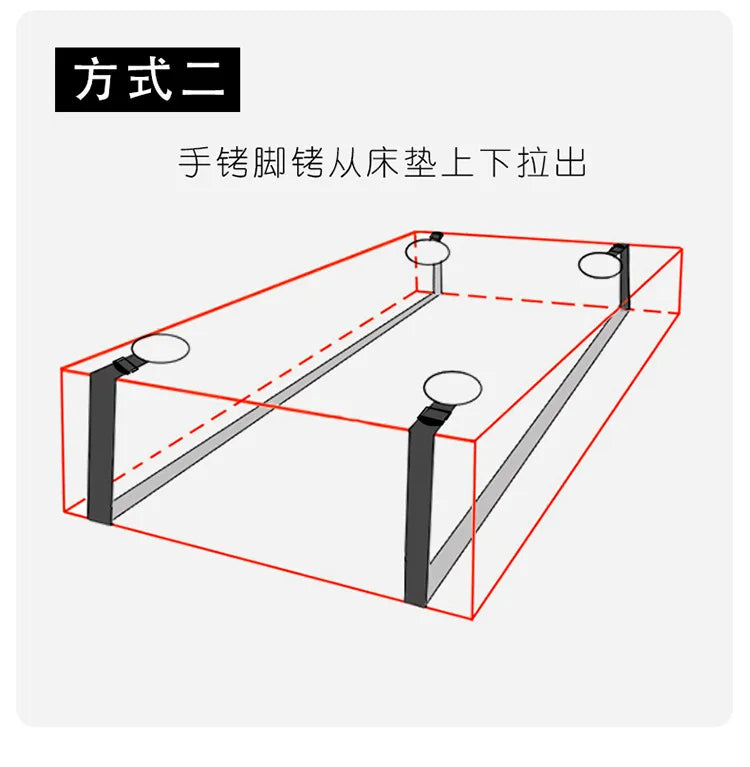 Couples Bed Handcuffs Sex Toys For Woman Bdsm Bondage Set Ankle Cuff Restraints Rope Strap Handcuffs Ankle Cuff Adult Game Goods
