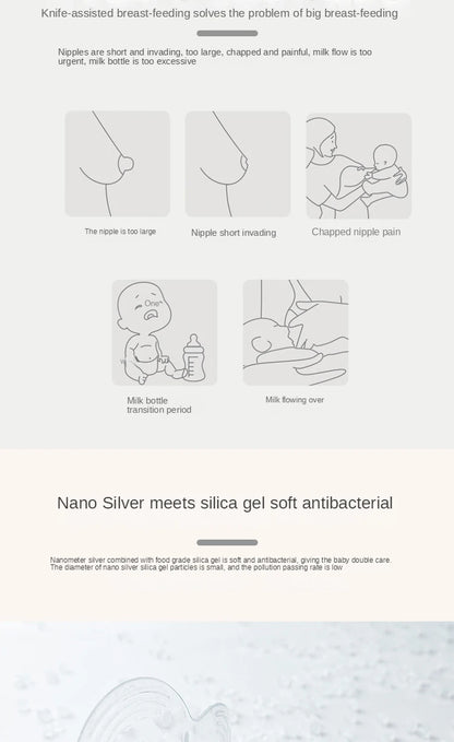 Silicone Nipple Protector Breastfeeding Mother Protection Shields Milk Cover Popular Milk Nipple Anti-overflow Breast Pad New