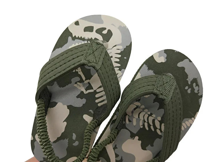 Children Flip Flops Shoes Cartoon Summer EVA Soft Sole Indoor Bathing Anti Fall Girls and Boys Sandals Beach and Pool Slippers
