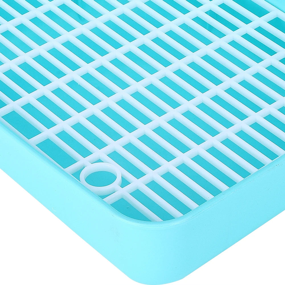 Square Shape Pet Toilet Plastic Easy to Install Small Animal Toilet for Rabbit Chinchilla Guinea Pig Cage Use