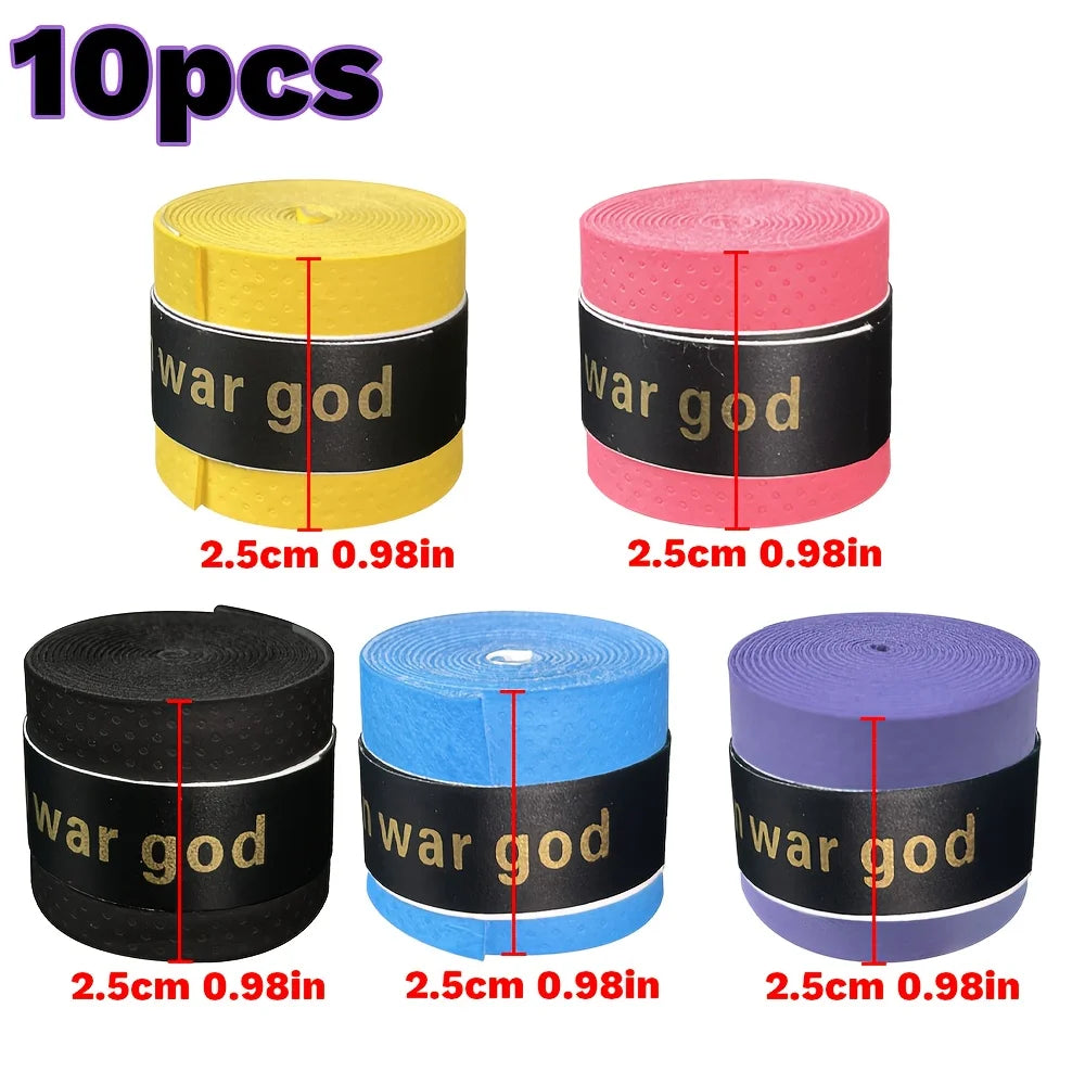 Tennis Racket Wrap Grip Rubber Pre-Cut Non-Slip, Sweat-Absorbing Hand Tape Badminton Pickleball Comfortable Cushion Grip