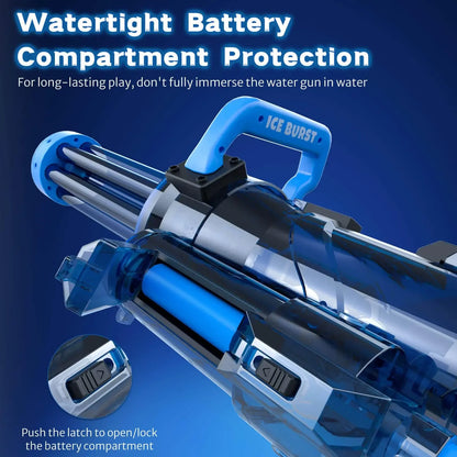 2024 Strongest Gatling Electric Water Gun Toy With Light Shooting Water Gun Summer Beach Pool Toys for Boy Adult Children Gifts