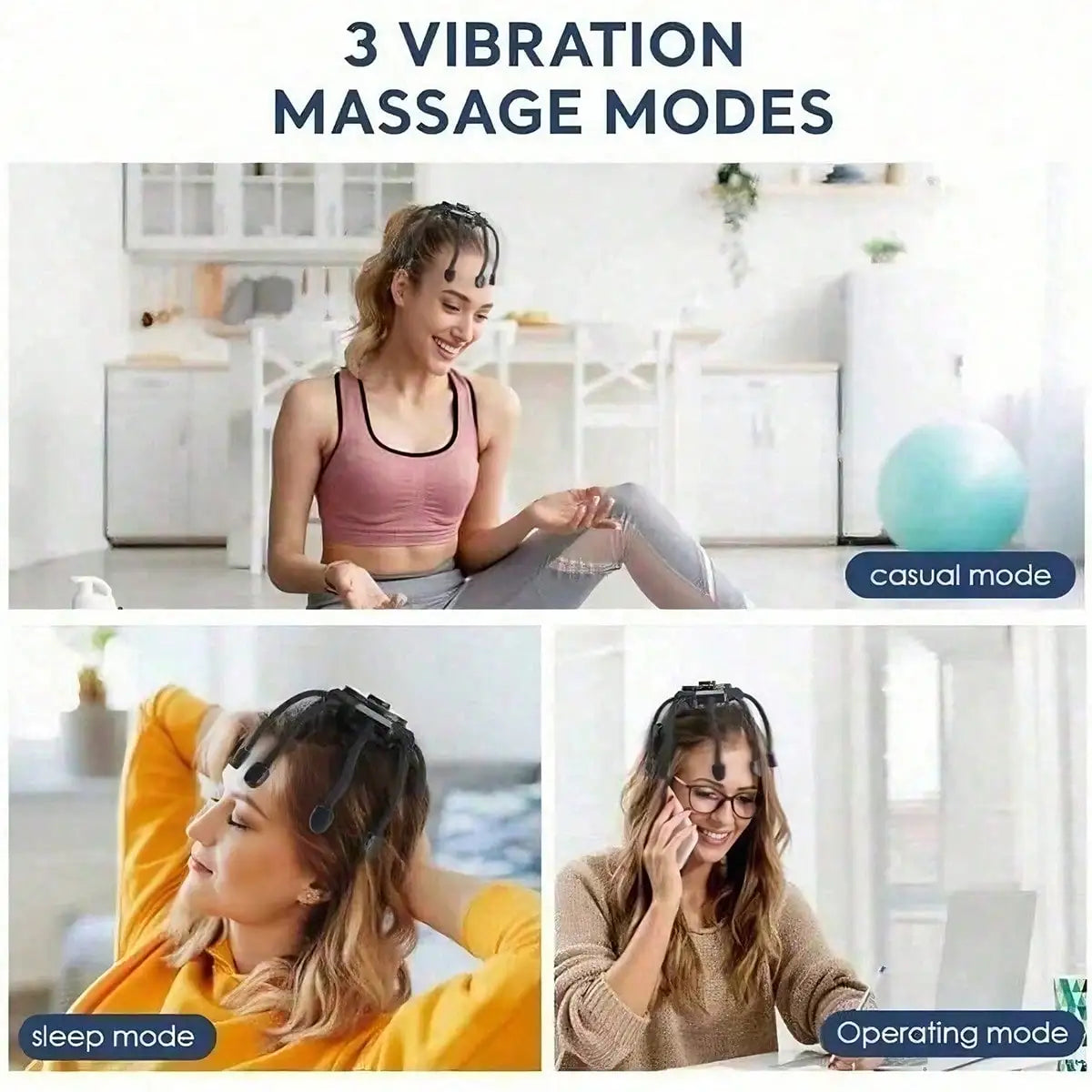 2026 Ultra Scalp Massager, Head Massager Stress Release Massager with 8-FrequencyVibratingContacts360 DegreePortableRechargeable