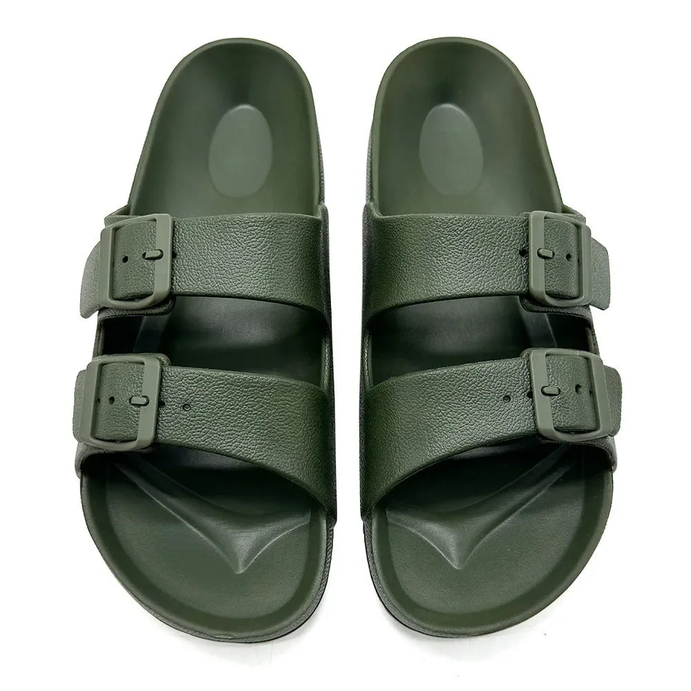 Brand Women Men Slippers Soft Sandals 2025 Summer Women Beach Casual Shoes EVA Slides Original Men Flip-flop Men's Sandal