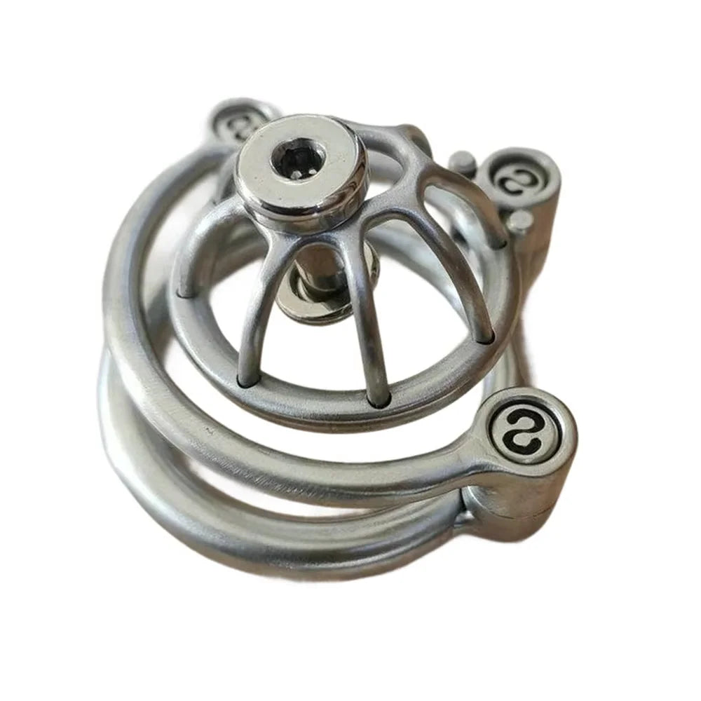 Anti Slip Urethral Chastity Cage Men BDSM Bondage Stainless Steel Screw Cock Lock Custom Metal Male Chastity Device Penis Cage