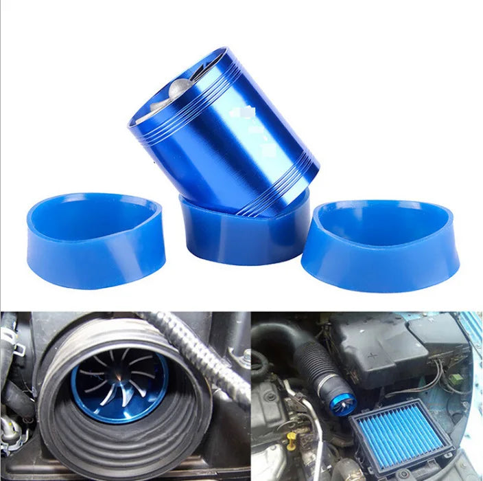 Car Air Intake Turbonator Single Fan Turbine Automobile Intake Turbo Vehicle Engine Turbocharger Power Conversion Accessories