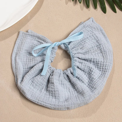 New Cute Drawstring Baby Bibs Newborn Cotton Gauze Saliva Towel Burp Cloths Bandana Scarf for Boy Girl Soft Feeding Drool Bib