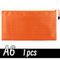 A4/A6 Pencil Bag Zipper Pouch Document Puzzle Bag Waterproof Zip File Folders Pencil Case Storage Bags School Office Supplies