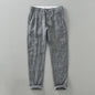Summer New Pure Linen Casual Slim Pants for Men Clothing Thin Breathable Streetwear Men Trousers EC1335