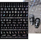 Winter Christmas Atmosphere Nail Stickers Snowman Snowflake Wapiti Self-adhesive High Quality Cute Nail Stickers Nail Art Deco