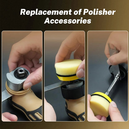 12V Cordless Mini Car Polisher Detailing Wireless Car Polishing Machine 1/1.5/2 Inch Pads Kit for Auto Wax, Adjustable Speed