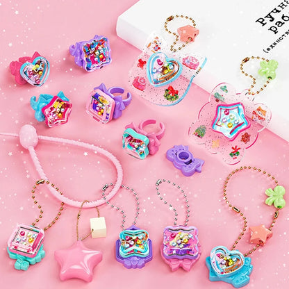 Chriyungel DIY Jewelry Making Kit for Girls 3D Magic Bracelets Rings Keychains Creative Craft Box Set Xmas Birthday Gift for Kid