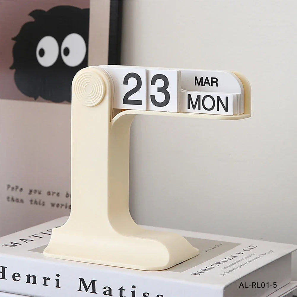 Creative Desktop Calendar Ins Design Eternal Flipping Calendar Simple Modern Calendar Living Room Decoration Office Stationery