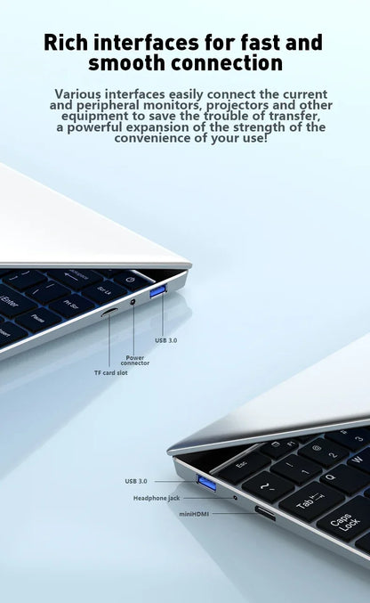 2026 NEW 14.1" Laptop Intel Core i9-9900 32GB 2TB Gaming Computer PC Windows11 Gamer office Ultra Slim Notebook 1920*1080
