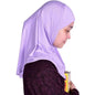 Easy To Wear Girls Kids Muslim 1 Piece Amira Practical Hijab Headscarf Instant Scarf Islamic Comfort Headwear for 3-7 Y