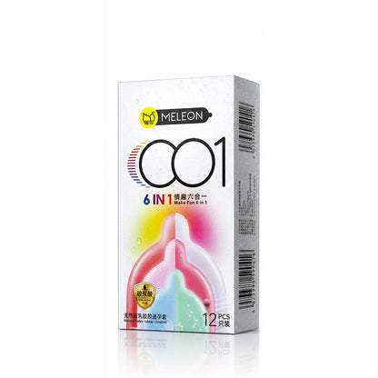 0.01 Ultra Thin Latex Condoms 6 Styles Lubricated Safe Contraception Intimate Products 12/36Pcs Box