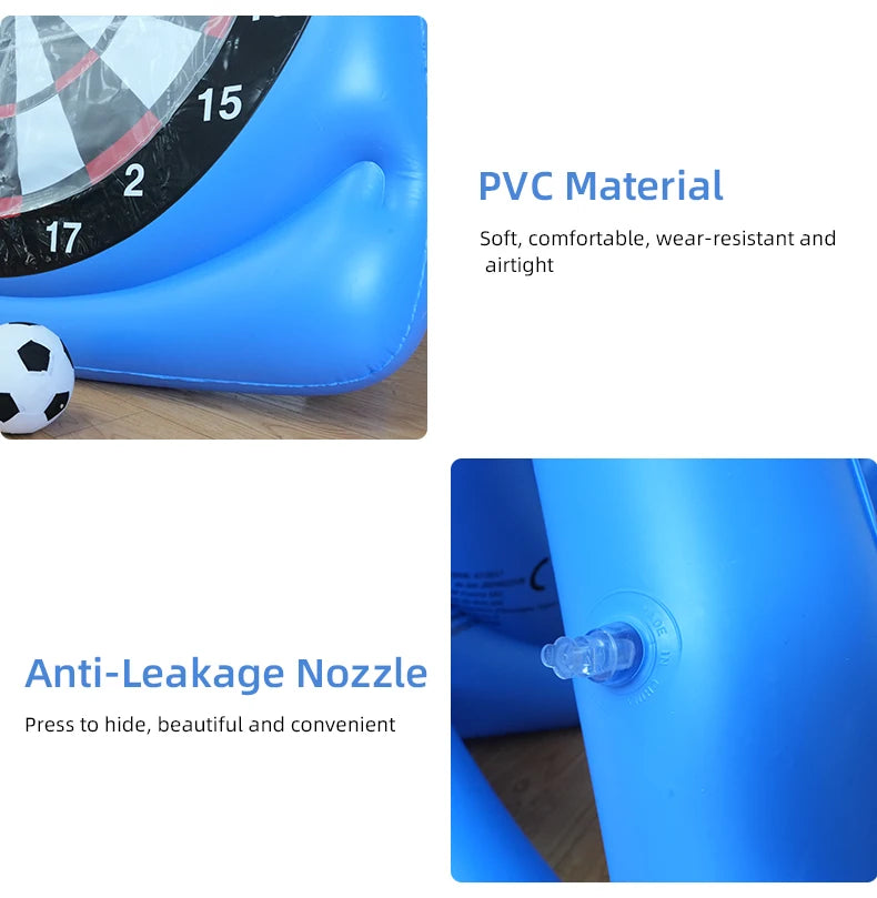 Inflatable Football Soccer Target Mat Outdoor Indoor Shooting Practice Game Toys for Children