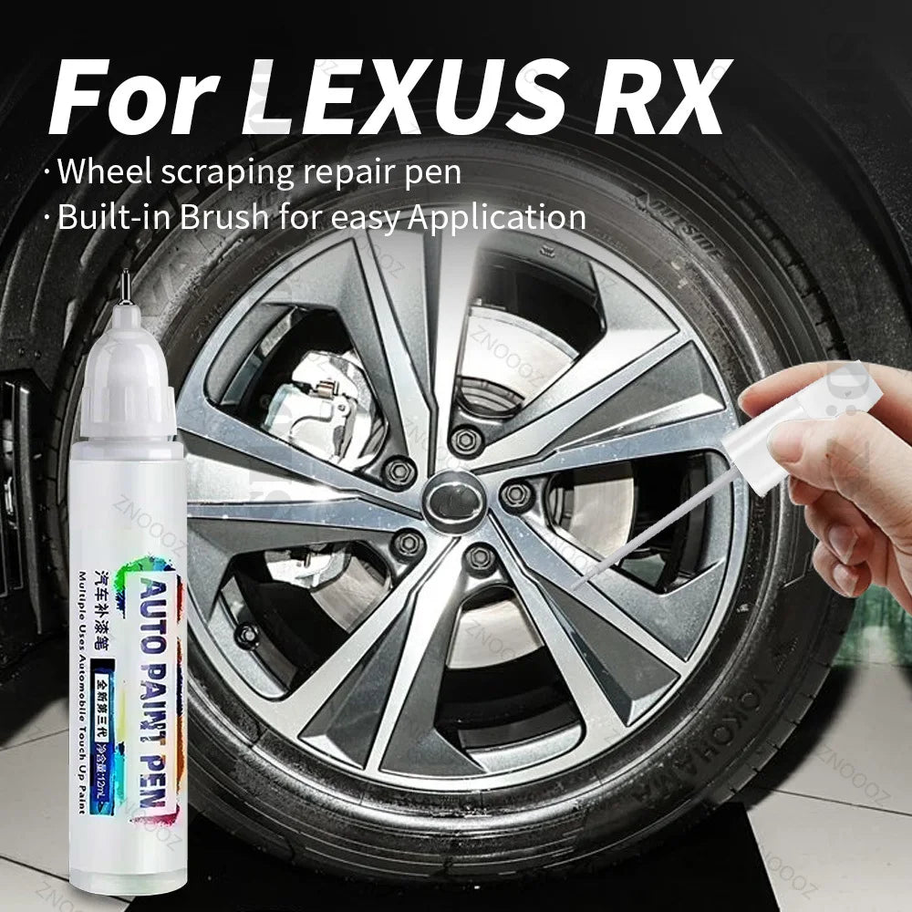 For LEXUS RX Touch Up Paint Wheel Repair Kit Quick And Easy Wheel Scratch Repair Rim Paint For Car Wheel Repair Silver Black