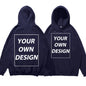 Customized DIY Print Men Woman Autumn Winter Hoodies Casual Classic Pullovers Simple Comfy Streetwear Soft Warm Sports Clothing