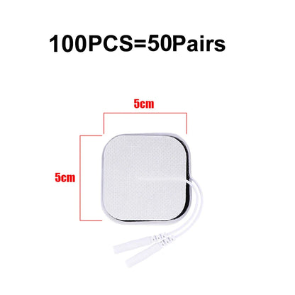 5x5cm 4x4cm Muscle Stimulator Electrode Pads Non-woven Fabric Self Adhesive Replacement Pads for Tens Digital massage Machine